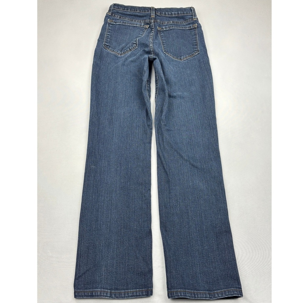 NYDJ Jeans Womens 4 Dark Wash Stretch Straight Leg Denim Pants Made in USA 4 - Picture 2 of 9